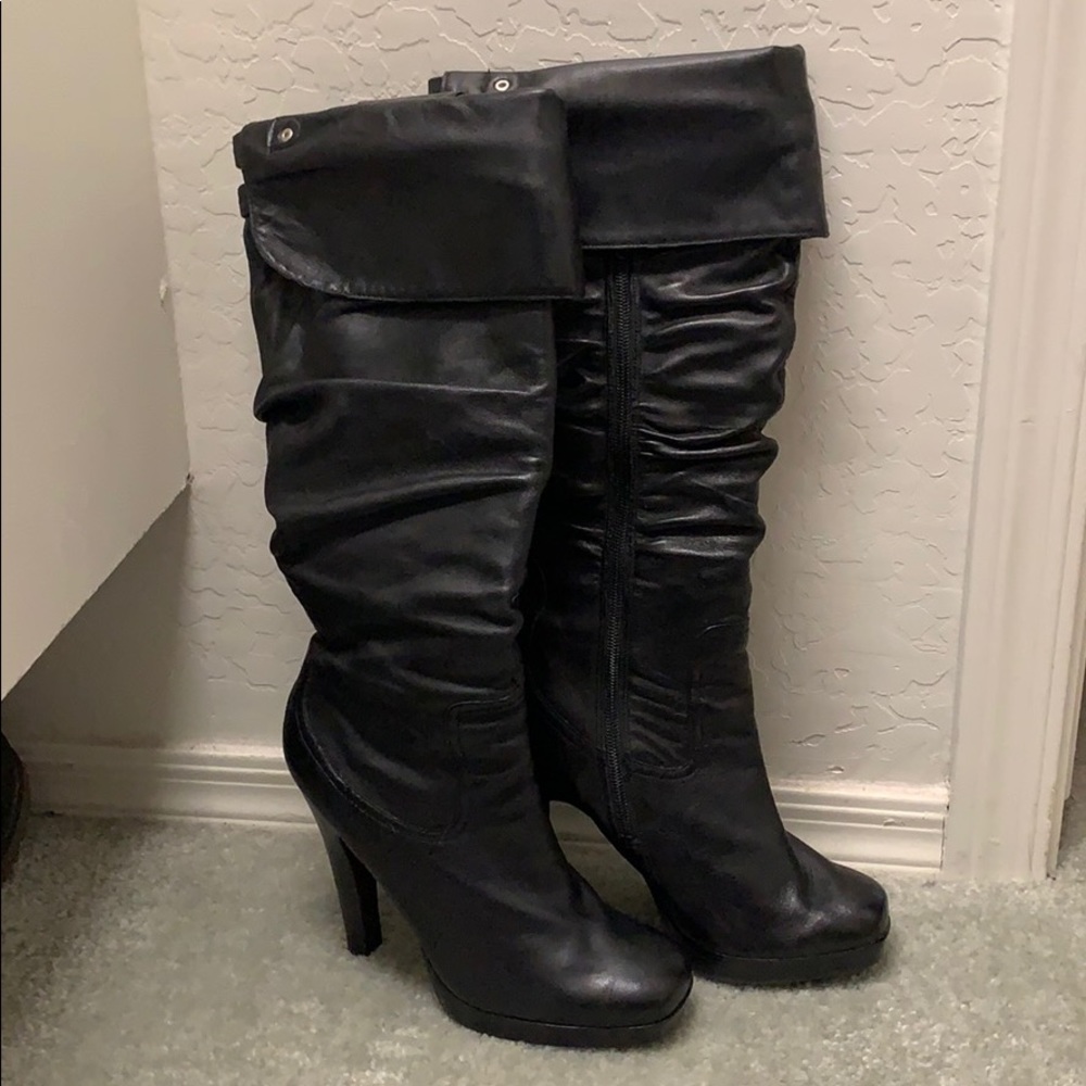 Black Jessica Simpson high heel boots